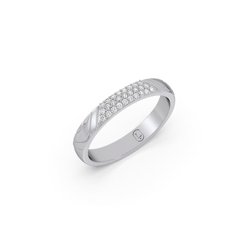 Skyline Diamond Platinum Ring