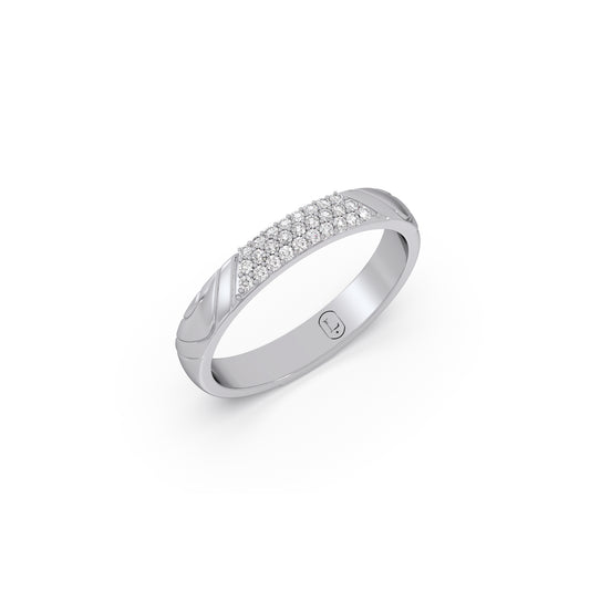 Skyline Diamond Platinum Ring - Plt