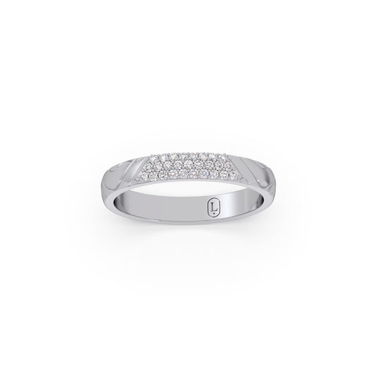 Skyline Diamond Platinum Ring - Plt