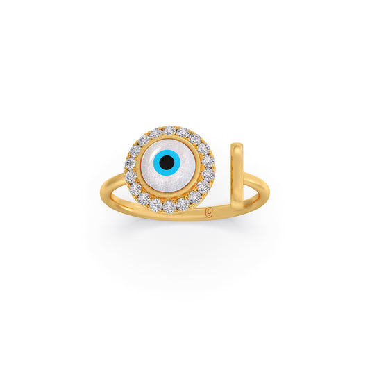 Infinity Shimmer Diamond Ring - Yellow