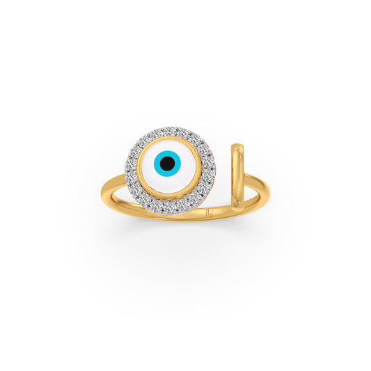 Infinity Shimmer Diamond Ring - Yellow