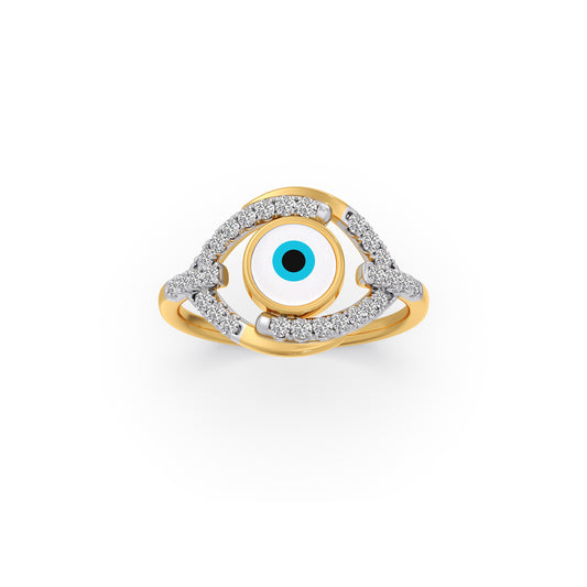 The Nazar Guard Diamond Ring - Yellow