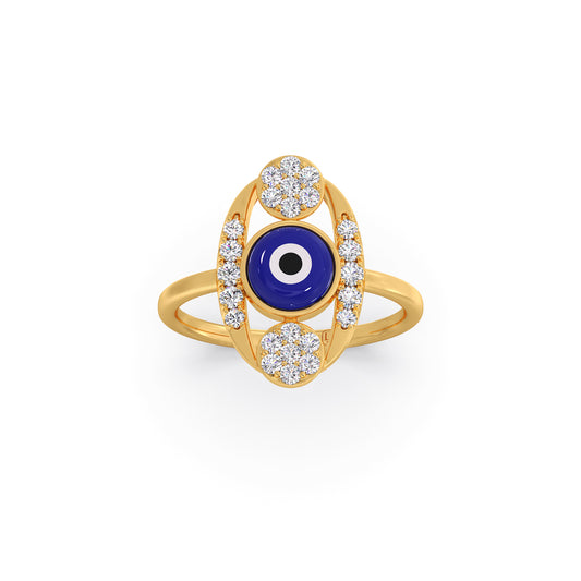 Evil Eye Serenity Ring - Yellow