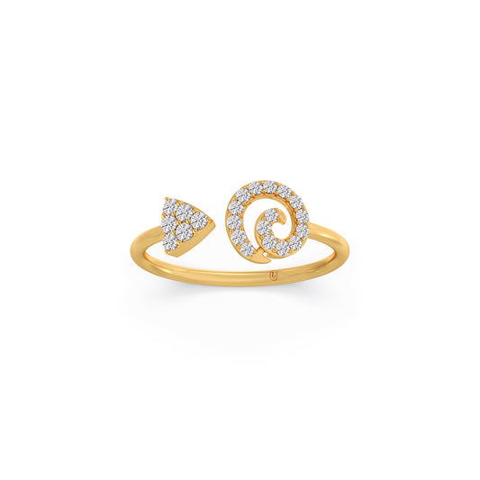 The Vector Diamond Ring - Yellow