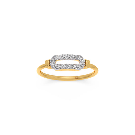 The Link Diamond Ring - Yellow