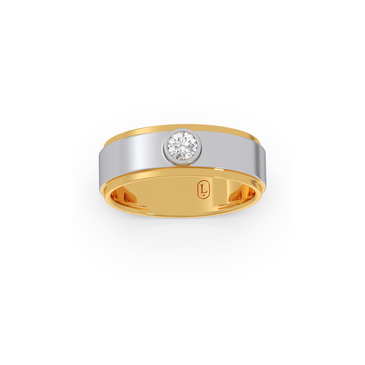 Endless Promise Diamond Couple Band For Her - Yellow