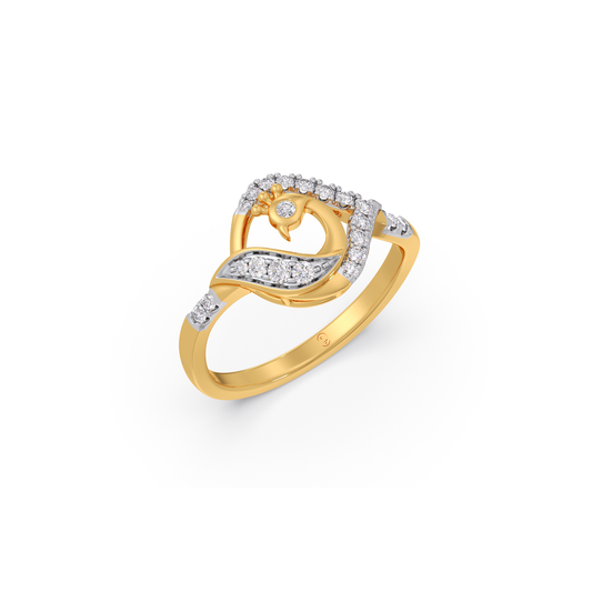 Ethereal Cygnus Diamond Ring - Yellow