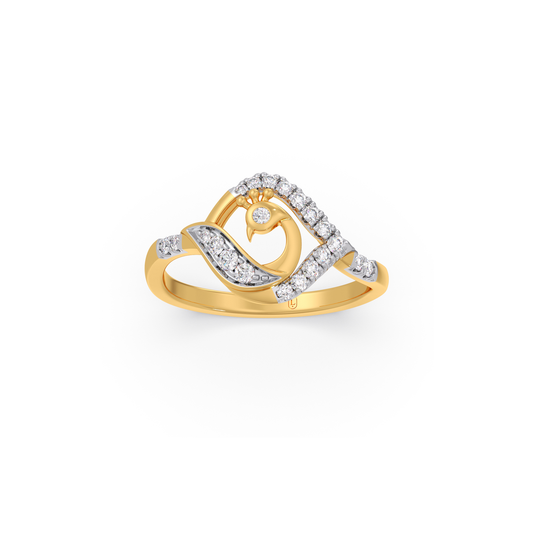 Ethereal Cygnus Diamond Ring - Yellow