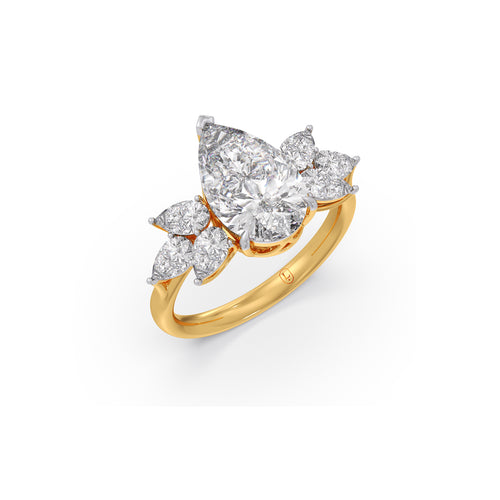 3.96 ct Regal Pear Solitaire Diamond