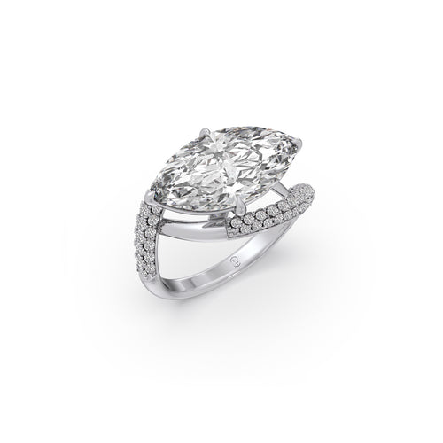 5.76 ct Embrace Marquise Solitaire Ring