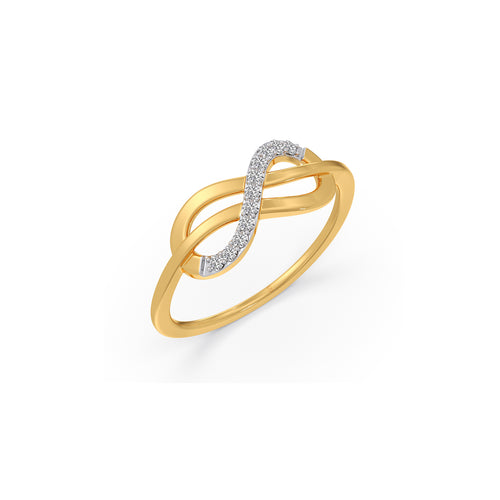 Infinity Drift Round Diamond Ring