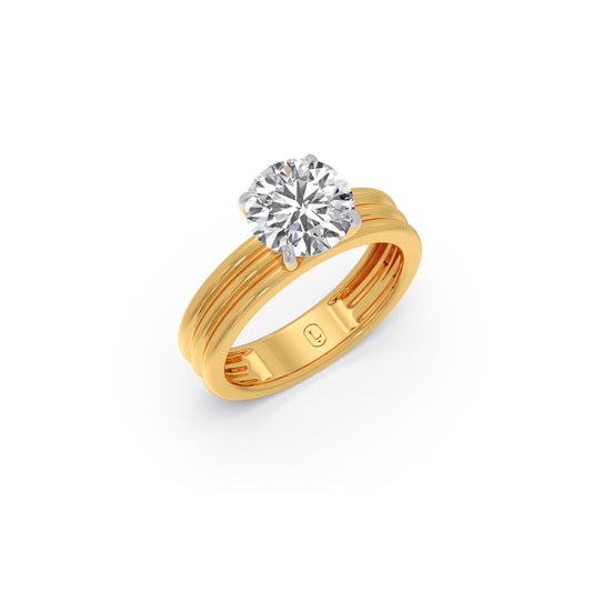 2.25 ct The Unyielding Solitaire Ring - Yellow
