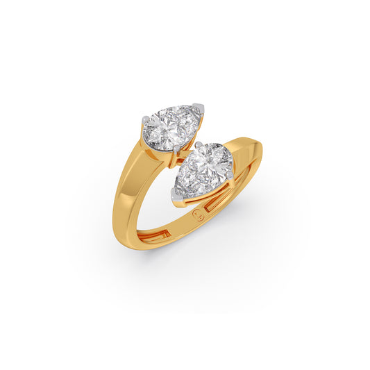 2 ct The Power of Two Diamond Ring - Yellow