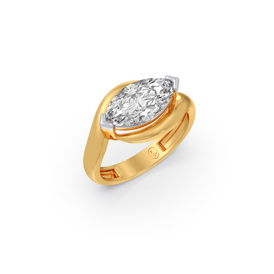 2 ct Two Souls Becoming One Solitaire Ring - Yellow