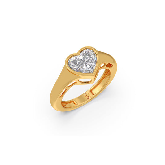 2ct Forever in My Heart Solitaire Ring - Yellow