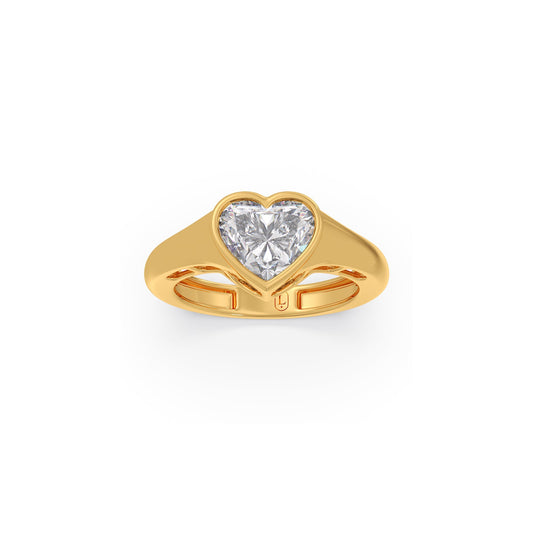 2ct Forever in My Heart Solitaire Ring - Yellow