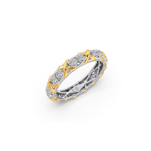 0.60 ct Entwine Round Diamond Eternity Ring