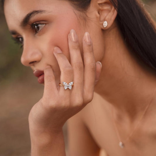 Wings of Sparkle Diamond Ring - MQ_AI