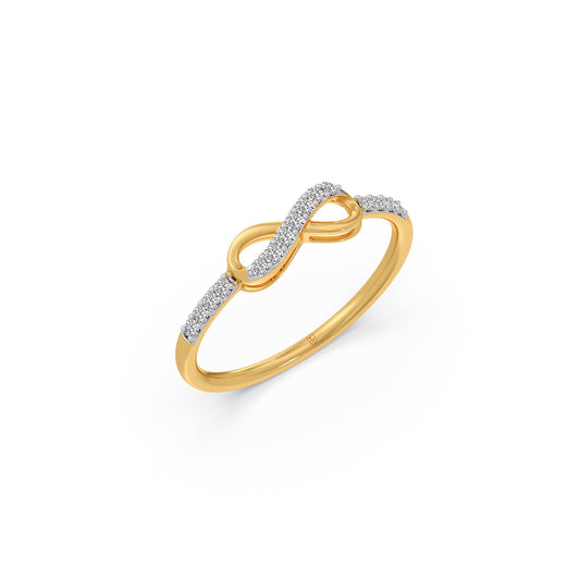 Unending Bond Diamond Ring - Yellow