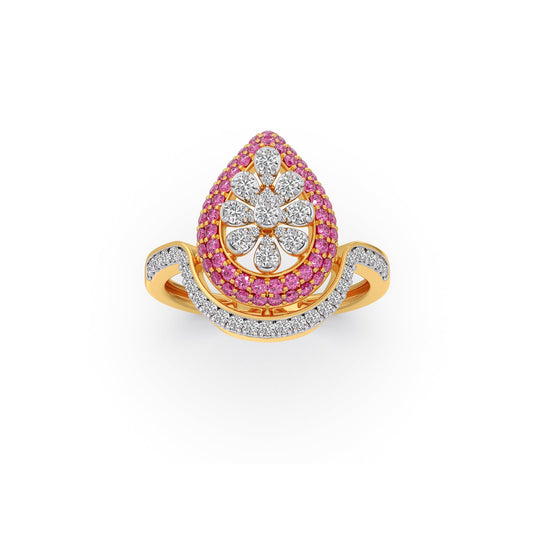 Roselle Diamond Gemstone Ring - Yellow
