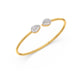 Pear Cut Diamond Cuff Bracelet