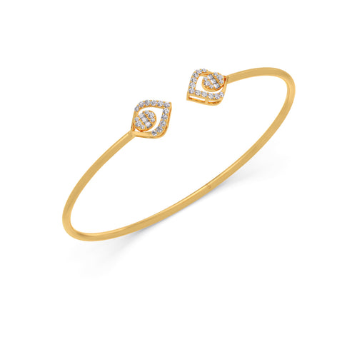 Elysian Diamond Stiff Bracelet
