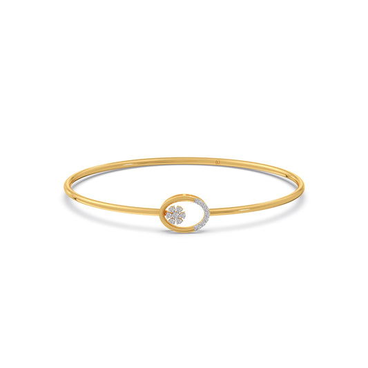 Eternal Flora Diamond Stiff Bracelet - Yellow
