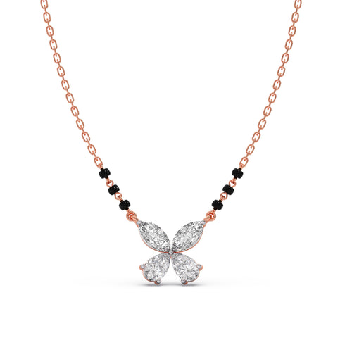 Butterfly Diamond Mangalsutra