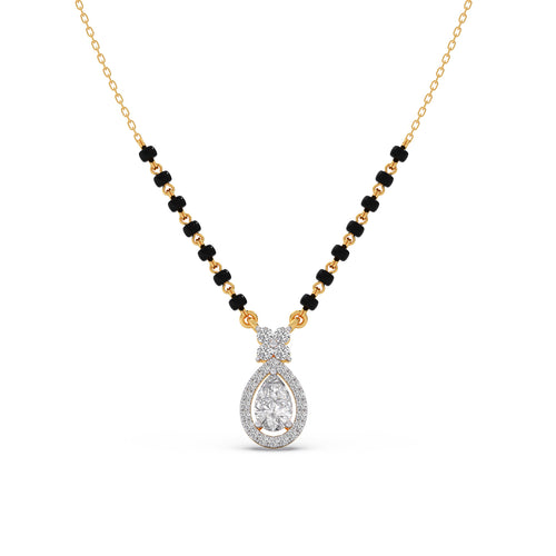 Peardrop Diamond Mangalsutra