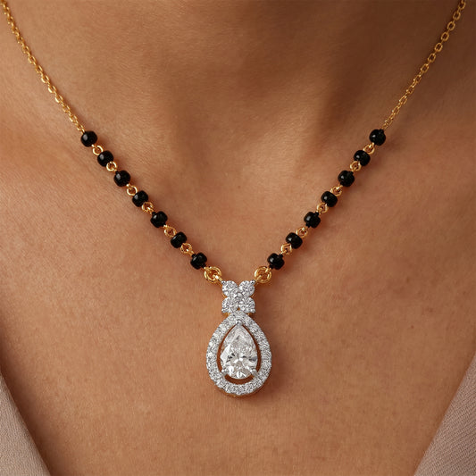 Peardrop Diamond Mangalsutra - MQ_AI
