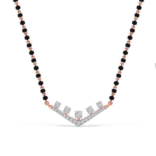 Vows of Brilliance Diamond Mangalsutra - Rose