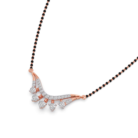 Eternal Embrace Diamond Mangalsutra - Rose