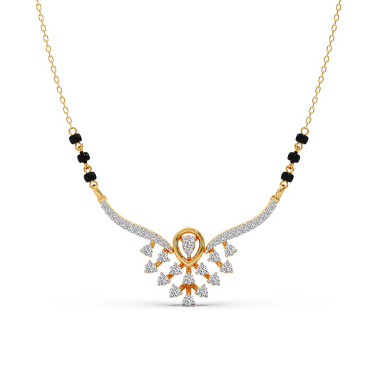 Swarnima Diamond Mangalsutra - Yellow