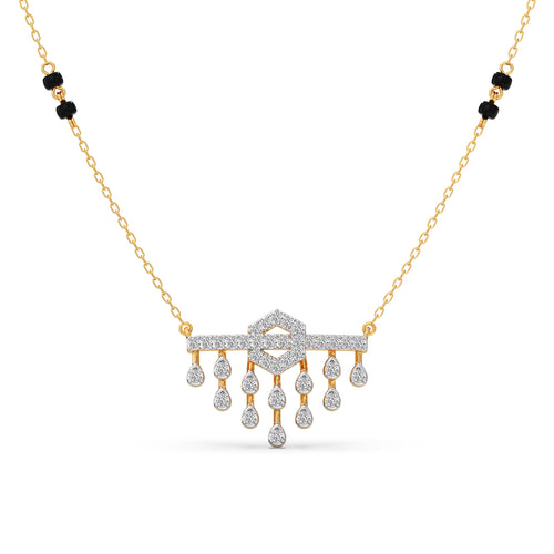 Modern Round Diamond Mangalsutra