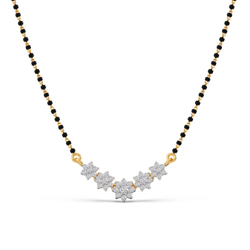 Classic Floral Diamond Mangalsutra