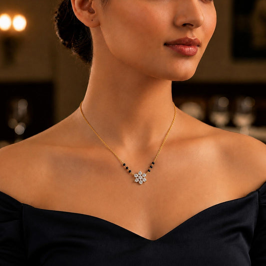 Nakshatra Cluster Diamond Mangalsutra - MQ_AI
