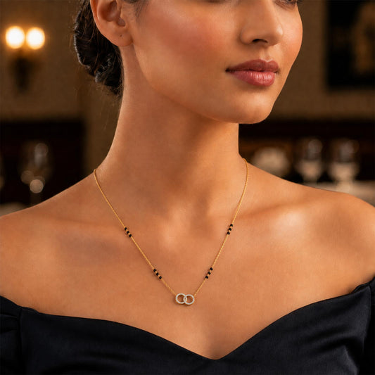 Forever Loop Round Diamond Mangalsutra - MQ_AI