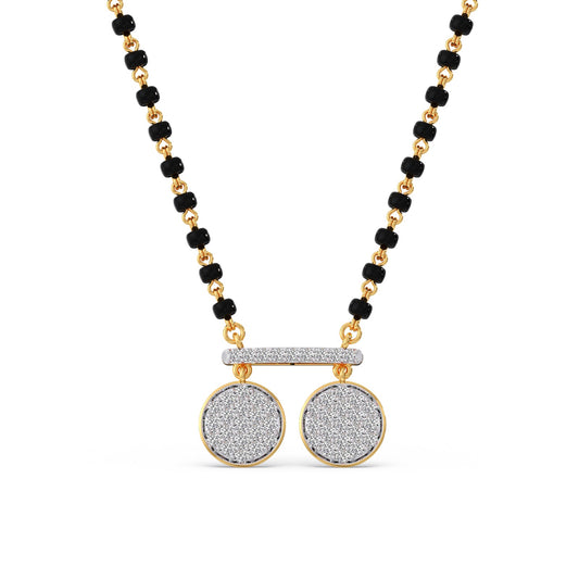 Suvarnika Diamond Mangalsutra - Yellow