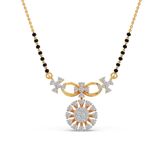 Swarnaika Diamond Mangalsutra - Yellow