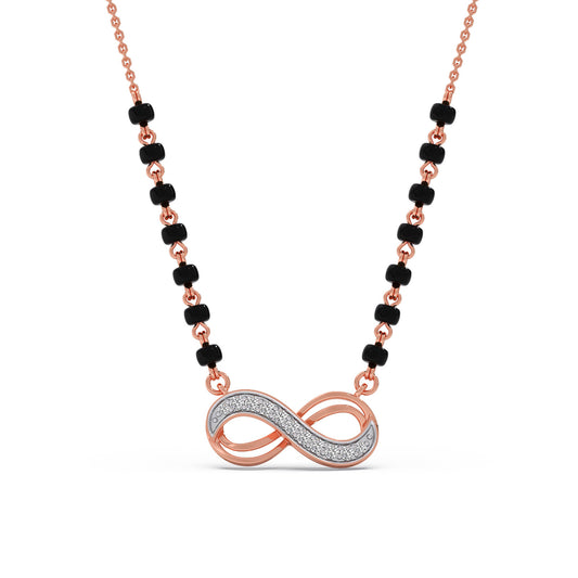 Everlasting Promise Diamond Mangalsutra - Rose