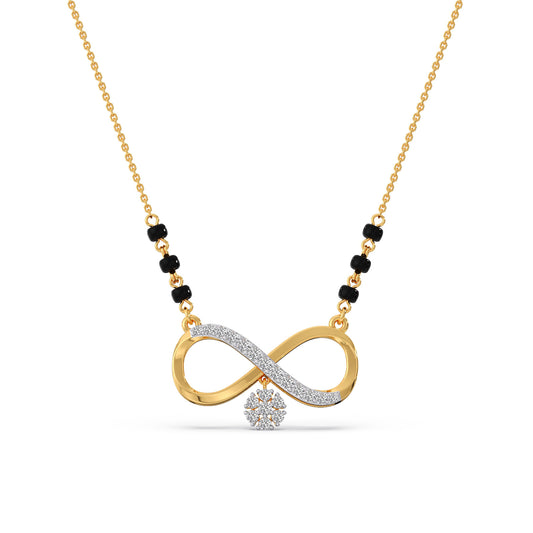 Endless Love Diamond Mangalsutra - Yellow