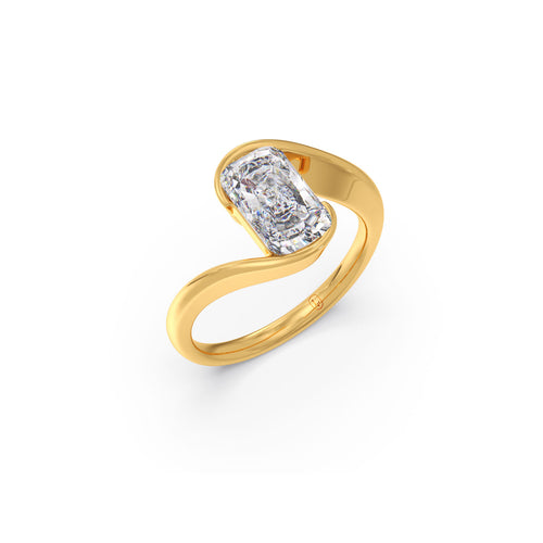 Classic Ashoka-Cut Solitaire Ring