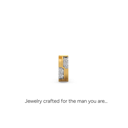 Duo-Tone Round Diamond Men's Bali - Yellow