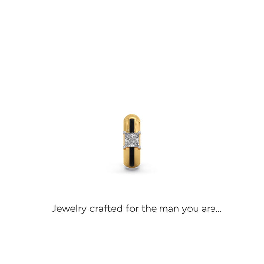 Brilliance Princess Cut Diamond Men's Bali - Yellow