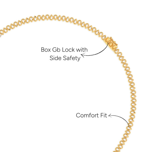 17.6 ct Graduating Pear Diamond Tennis Necklace - Yellow