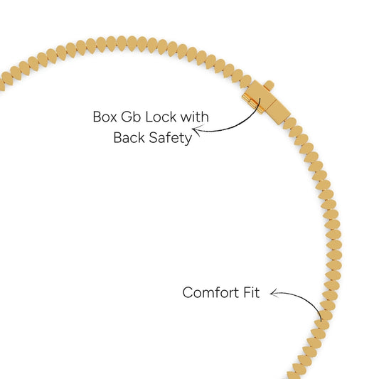 10.8 ct Ethereal Pear Diamond Tennis Necklace - Yellow