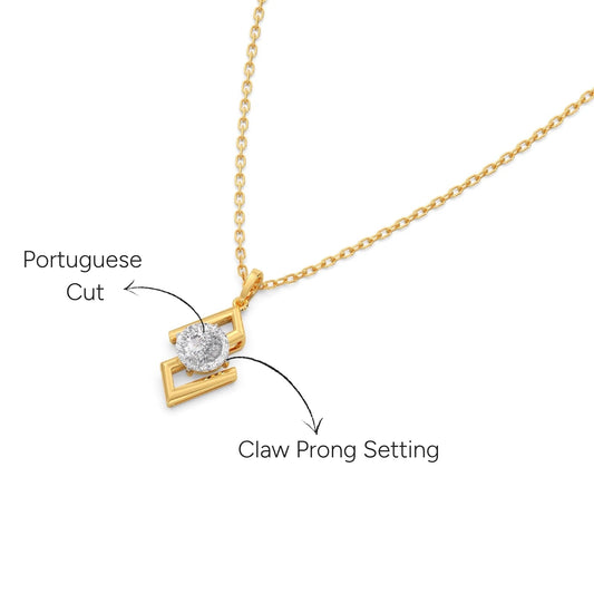 Portuguese Everline Pendant Necklace - Yellow