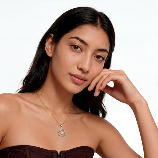 Halo Petal Pendant Necklace - MQ_AI