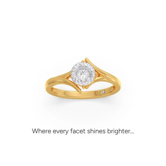Portuguese Entwine Bypass Ring - Yellow