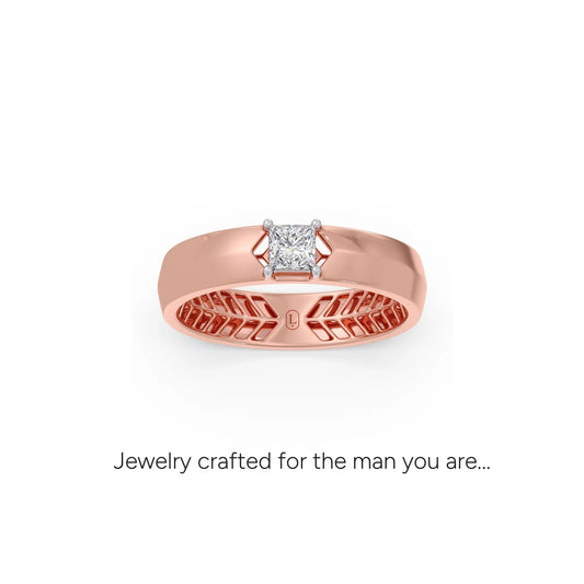 Icy Princess Solitaire Ring - Rose